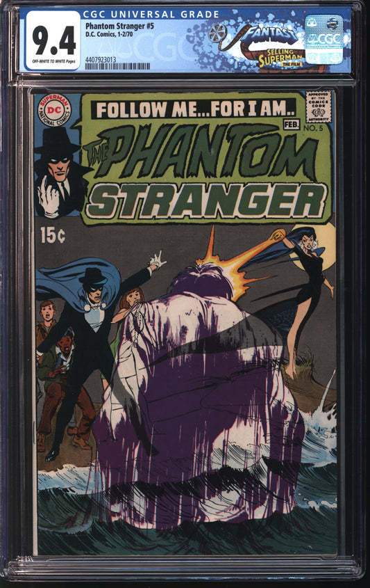 DC Comics Phantom Stranger 5 1/70 FANTAST CGC 9.4 Off White to White Pages