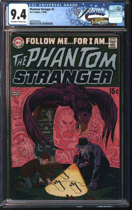 DC Comics Phantom Stranger 2 7/69 FANTAST CGC 9.4 Off White to White Pages