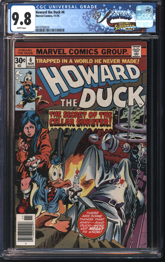 Marvel Howard the Duck 6 11/76 FANTAST CGC 9.8 White Pages