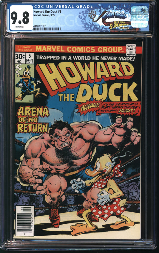 Marvel Howard the Duck 5 9/76 FANTAST CGC 9.8 White Pages