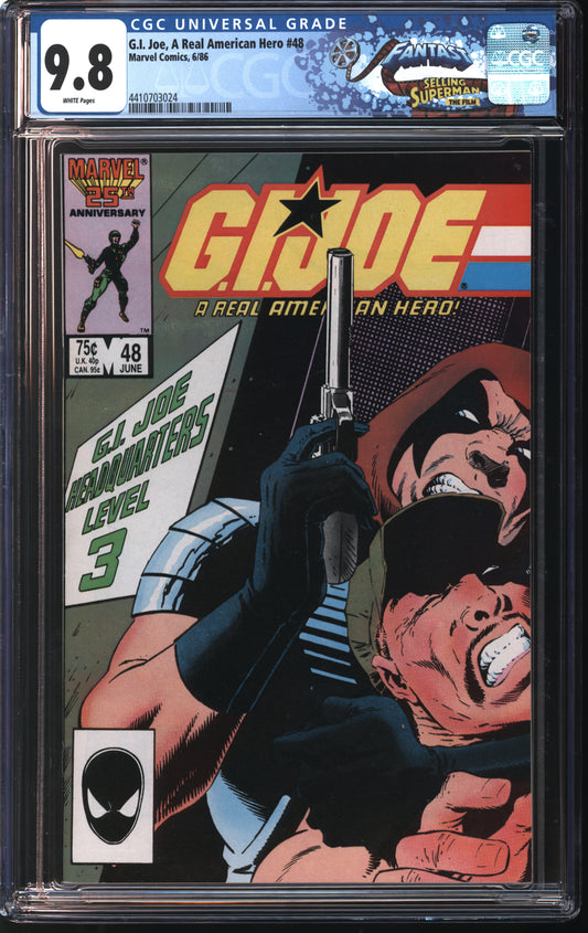 Marvel G.I. Joe 48 6/86 FANTAST CGC 9.8 White Pages