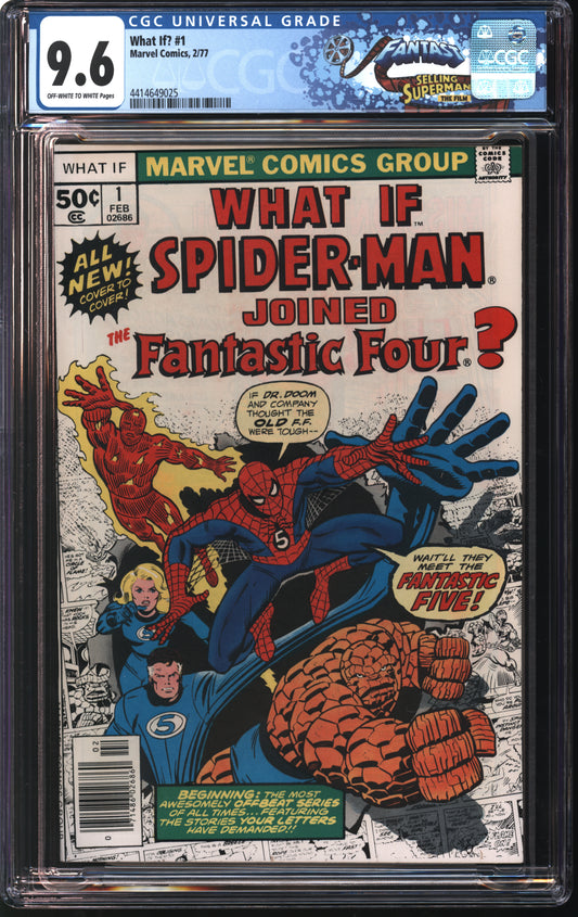 Marvel What If ? 1 1/77 FANTAST CGC 9.6 Off White to White Pages