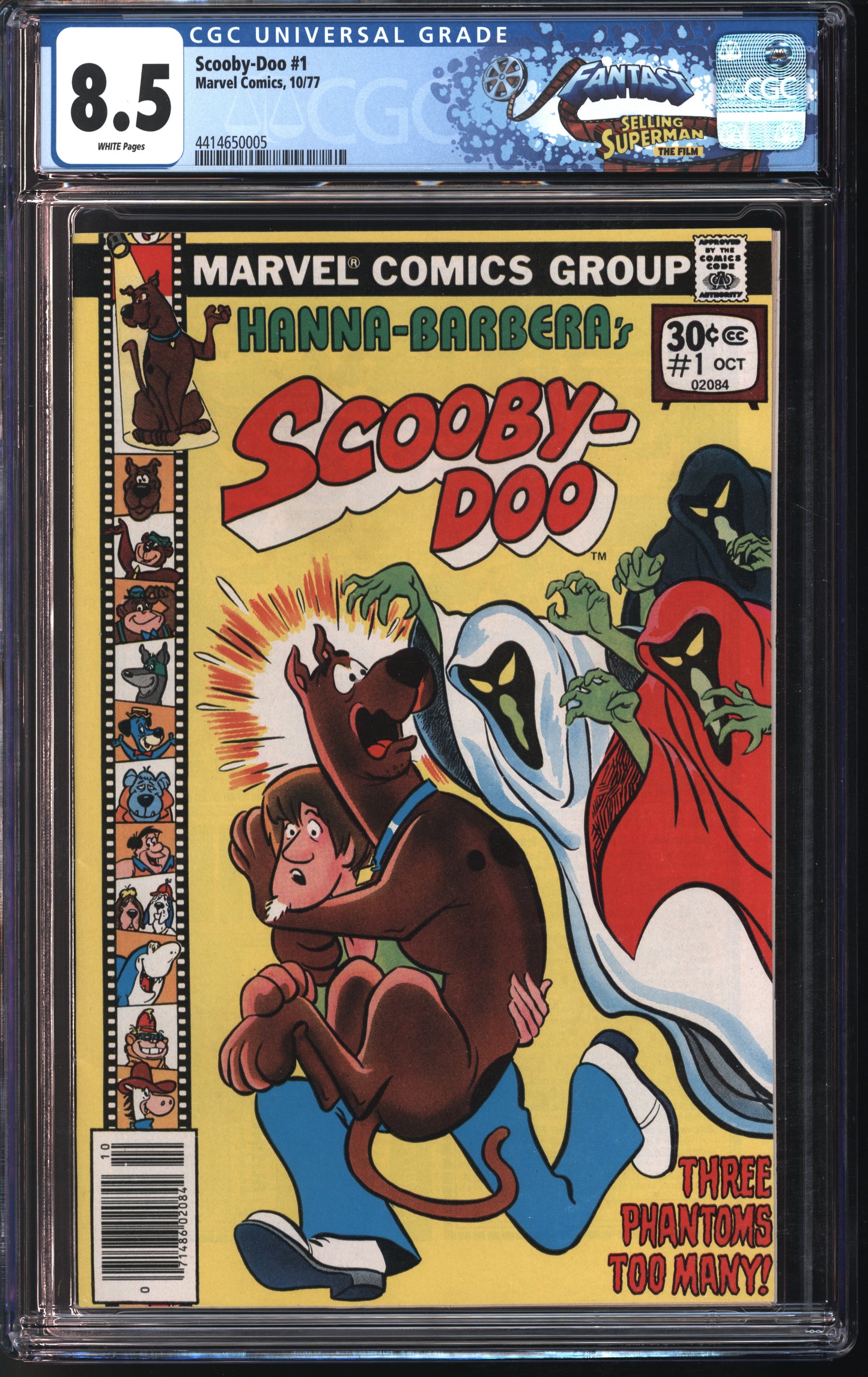 Marvel Comics Scooby Doo #1 10/77 FANTAST CGC 8.5 White Pages