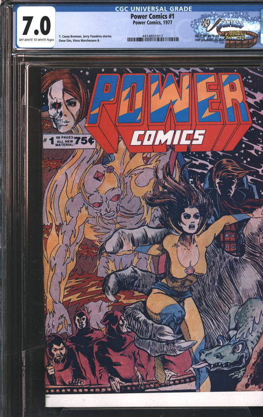 Power Comics Power Comics 1 1977 FANTAST CGC 7.0 Off White to White Pages