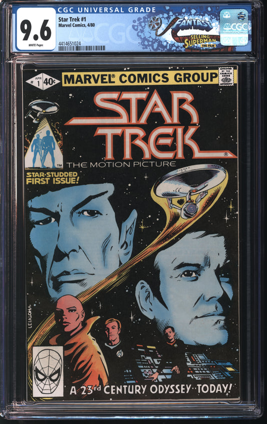 Marvel Star Trek 1 4/80 FANTAST CGC 9.6 White Pages