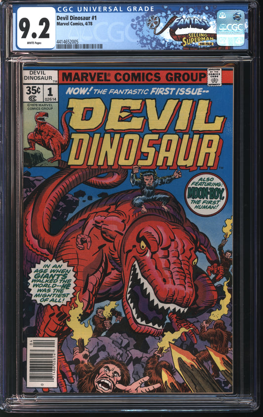 Marvel Devil Dinosaur #1 4/78 FANTAST CGC 9.2 White Pages