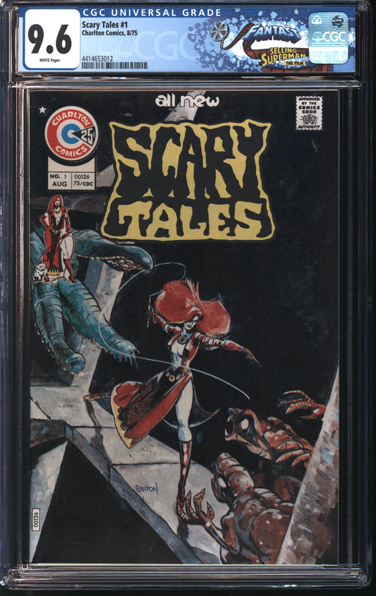 Charlton Comics Scary Tales 1 8/75 FANTAST CGC 9.6 White Pages