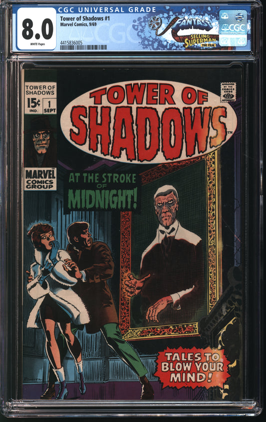 Marvel Comics Tower of Shadows 1 9/69 FANTAST CGC 8.0 White Pages