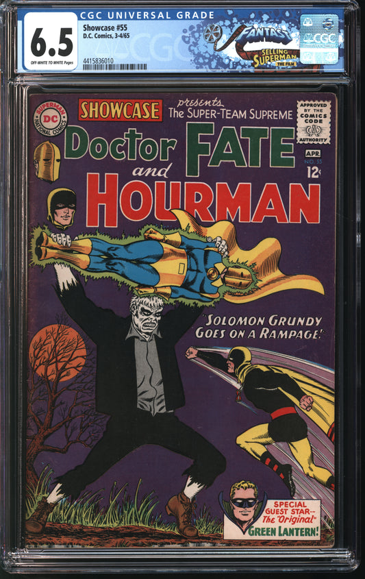 D.C. Comics Showcase #55 4/65 FANTAST CGC 6.5 Off White to White Pages