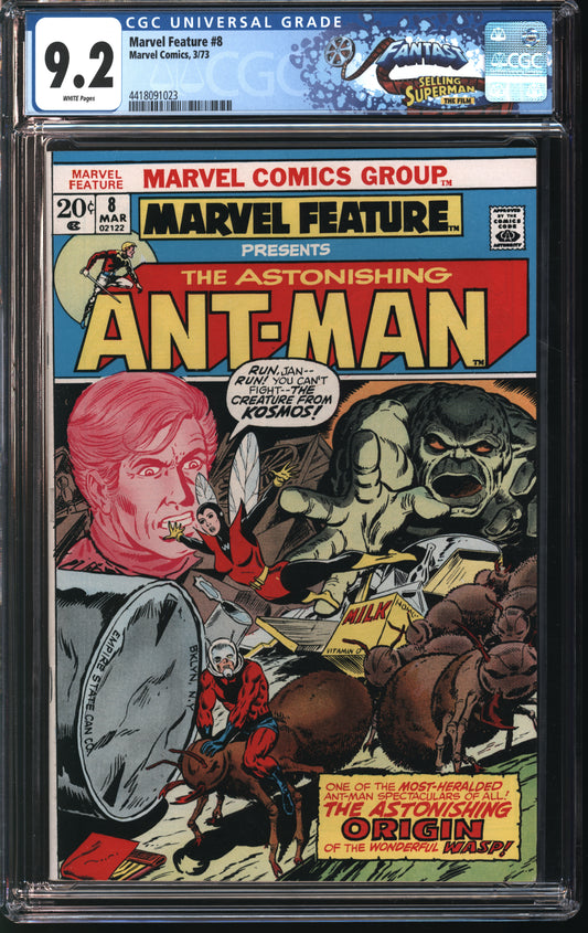 Marvel Comics Marvel Feature 8 3/73 FANTAST CGC 9.2 White Pages