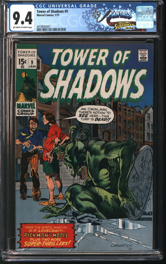 Marvel Comics Tower of Shadows 9 1/71 FANTAST CGC 9.4 Off White to White Pages