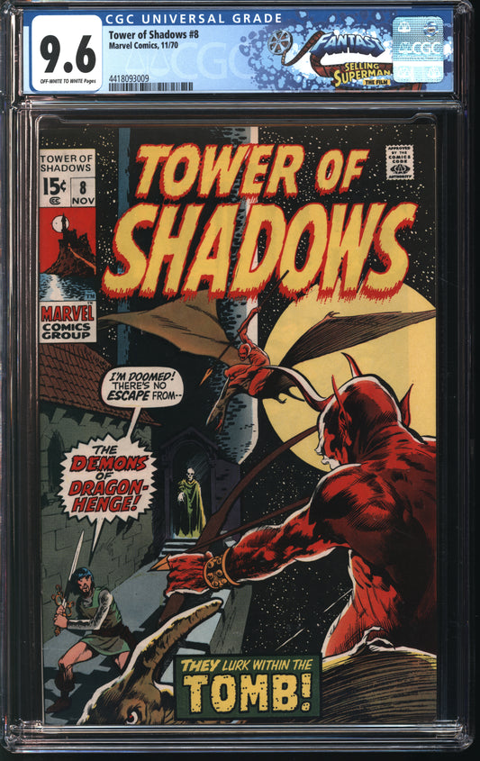 Marvel Comics Tower of Shadows 8 11/70 FANTAST CGC 9.6 Off White to White Pages