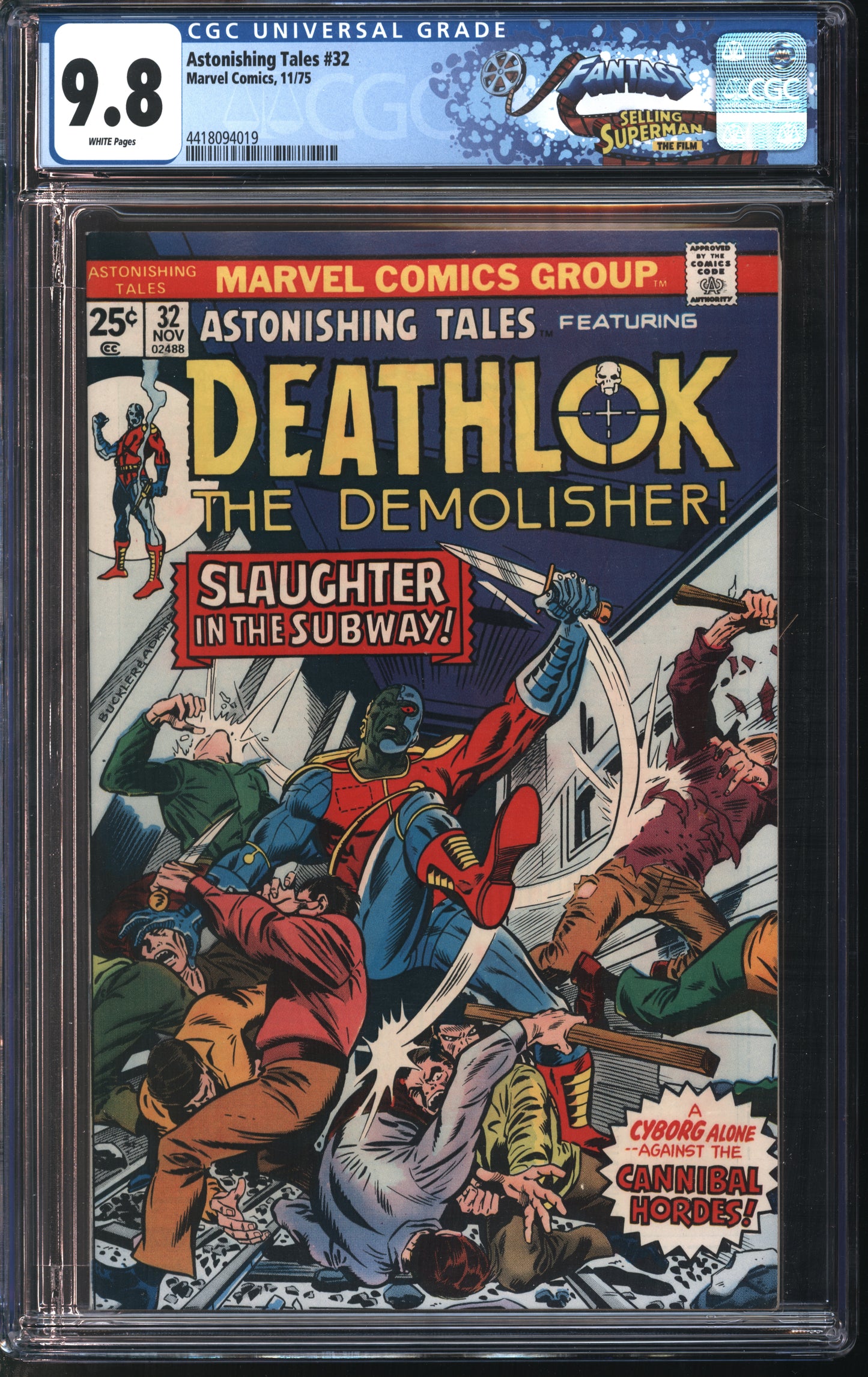 Marvel Astonishing Tales 32 11/75 FANTAST CGC 9.8 White Pages