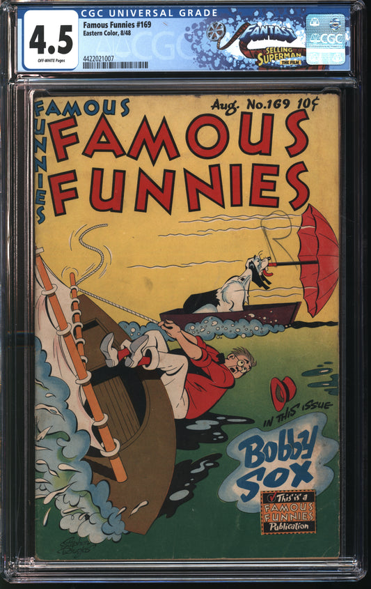 Eastern Color Famous Funnies 169 8/48 FANTAST CGC 4.5 Off White pages