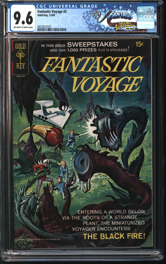 Gold Key Fantastic Voyage 2 12/69 FANTAST CGC 9.6 Off White to White pages