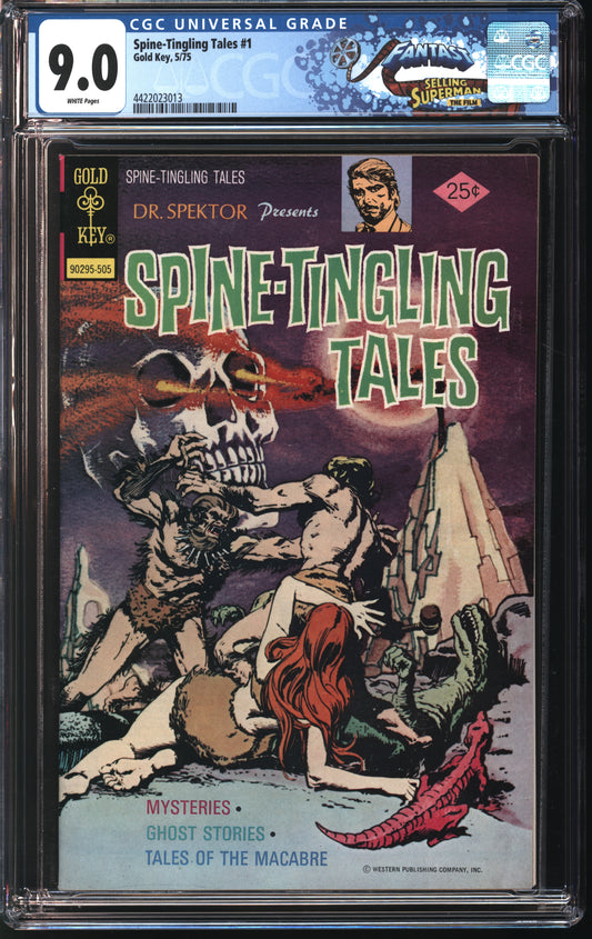 Gold Key Spine-Tingling Tales 1 5/75 FANTAST CGC 9.0 White pages