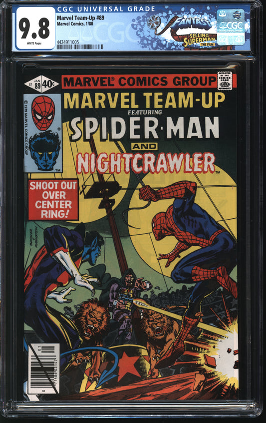 Marvel Comics Marvel Team-Up 89 1/80 FANTAST CGC 9.8 White Pages