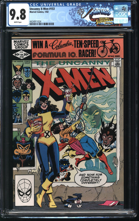 Marvel Comics Uncanny X-Men #153 1/82 FANTAST CGC 9.8 White Pages