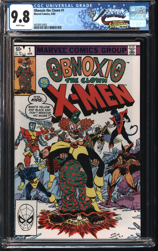 Marvel Comics Obnoxio the Clown 1 4/83 FANTAST CGC 9.8 White Pages