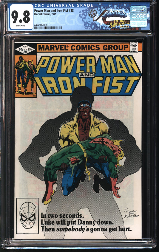 Marvel Comics Power Man 83 7/82 FANTAST CGC 9.8 White Pages