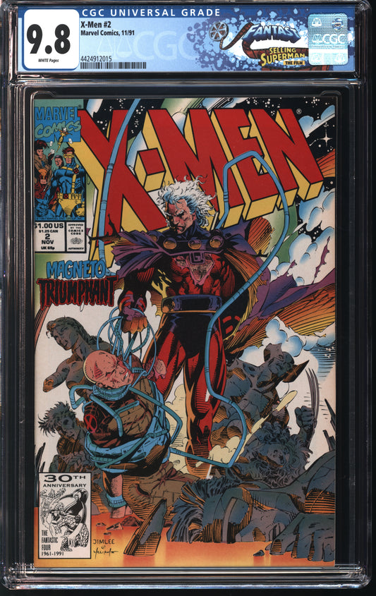 Marvel Comics X-Men 2 11/91 FANTAST CGC 9.8 White Pages