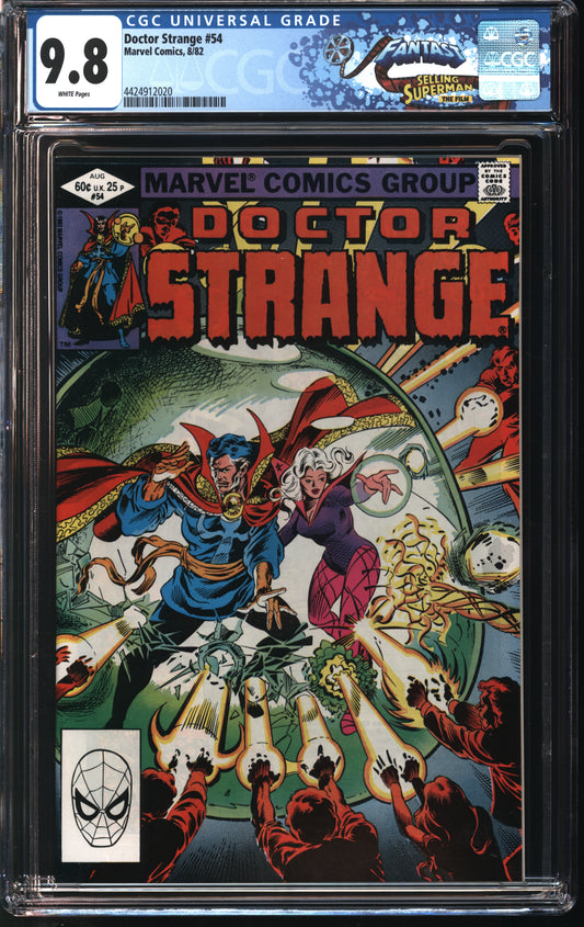 Marvel Comics Doctor Strange 54 8/82 FANTAST CGC 9.8 White Pages