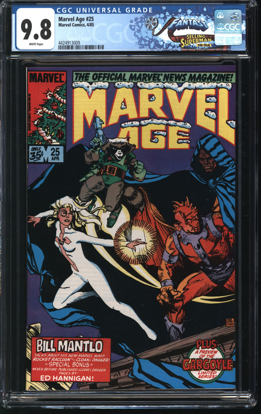 Marvel Comics Marvel Age 25 4/85 FANTAST CGC 9.8 White Pages