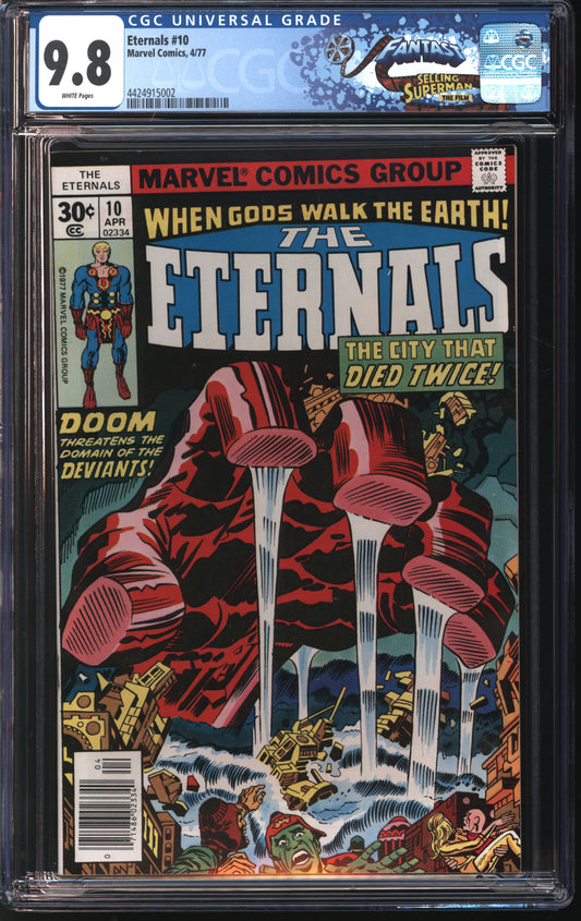 Marvel Comics Eternals 10 4/77 FANTAST CGC 9.8 White pages