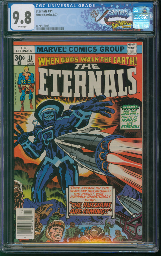 Marvel Comics Eternals #11 5/77 FANTAST CGC 9.8 White Pages