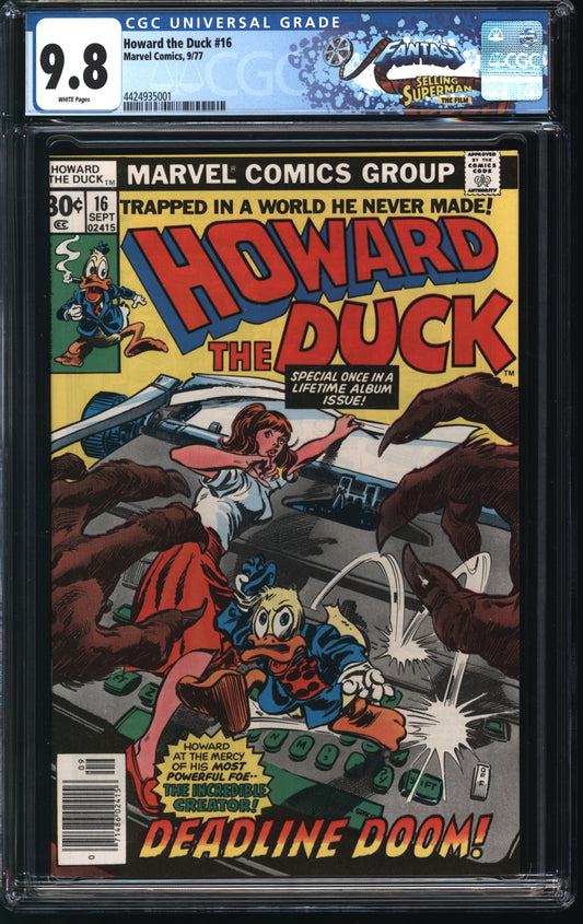 Marvel Comics Howard the Duck 16 9/77 FANTAST CGC 9.8 White Pages