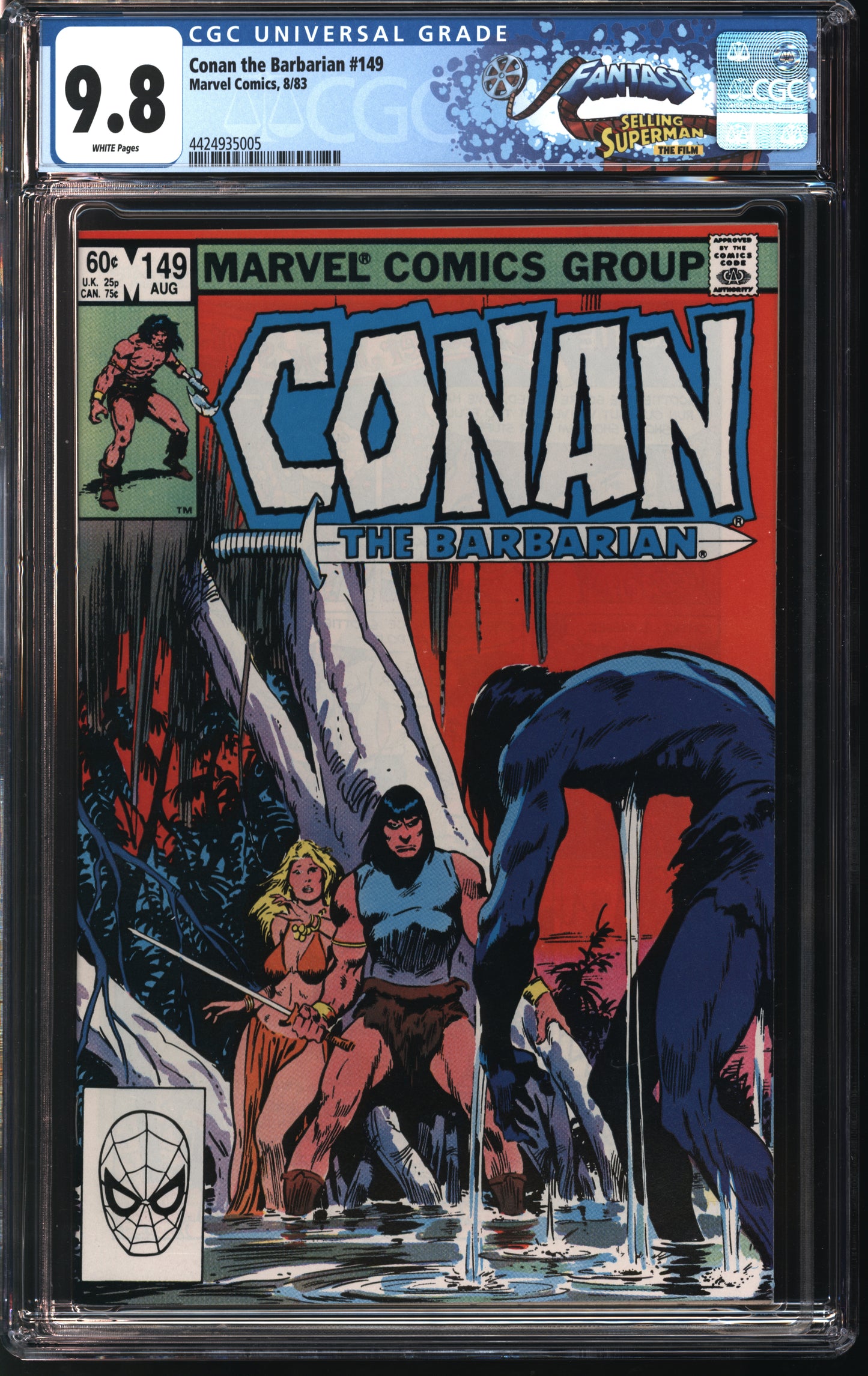 Marvel Comics Conan the Barbarian 149 8/83 FANTAST CGC 9.8 White Pages