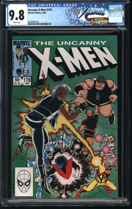 Marvel Comics Uncanny X-Men 178 2/84 FANTAST CGC 9.8 White Pages