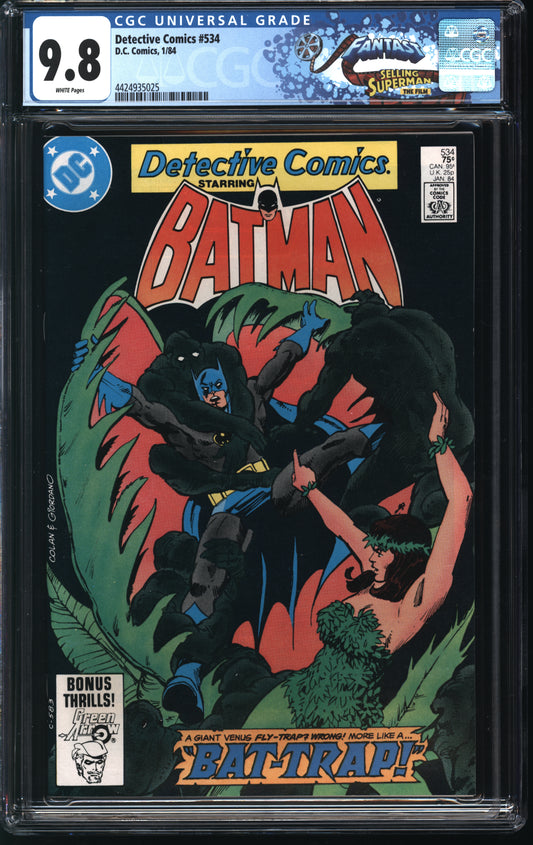 D.C Comics Detective Comics 534 1/84 FANTAST CGC 9.8 White Pages