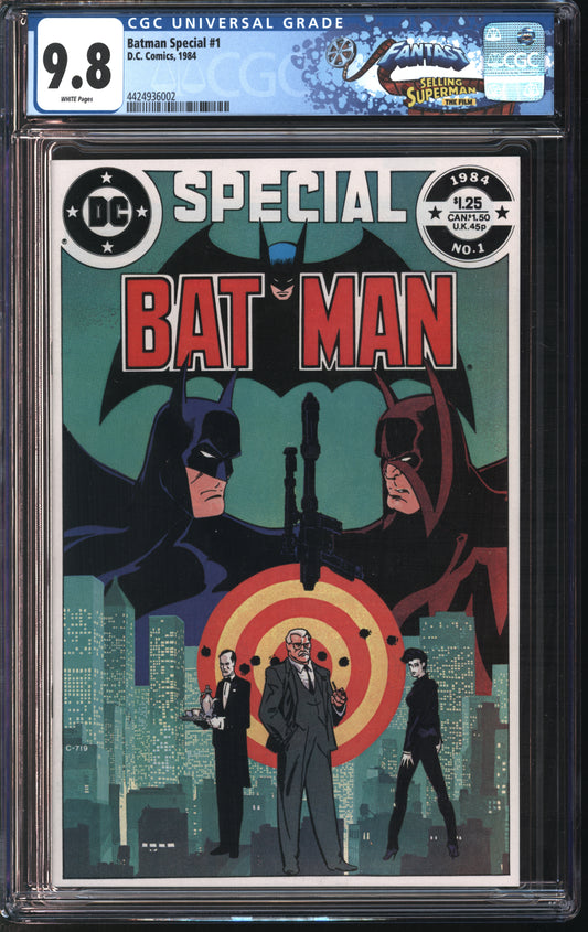 D.C Comics Batman Special #1 1984 FANTAST CGC 9.8 White Pages