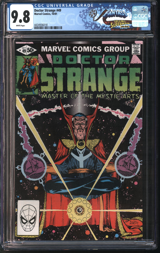 Marvel Comics Doctor Strange 49 10/81 FANTAST CGC 9.8 White Pages