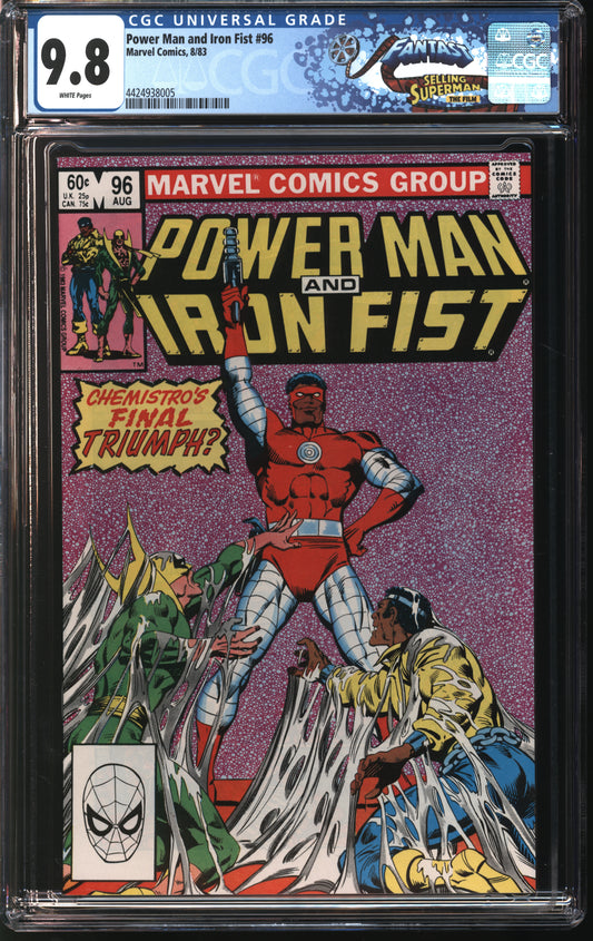 Marvel Comics Power Man and Iron Fist 96 8/83 FANTAST CGC 9.8 White Pages