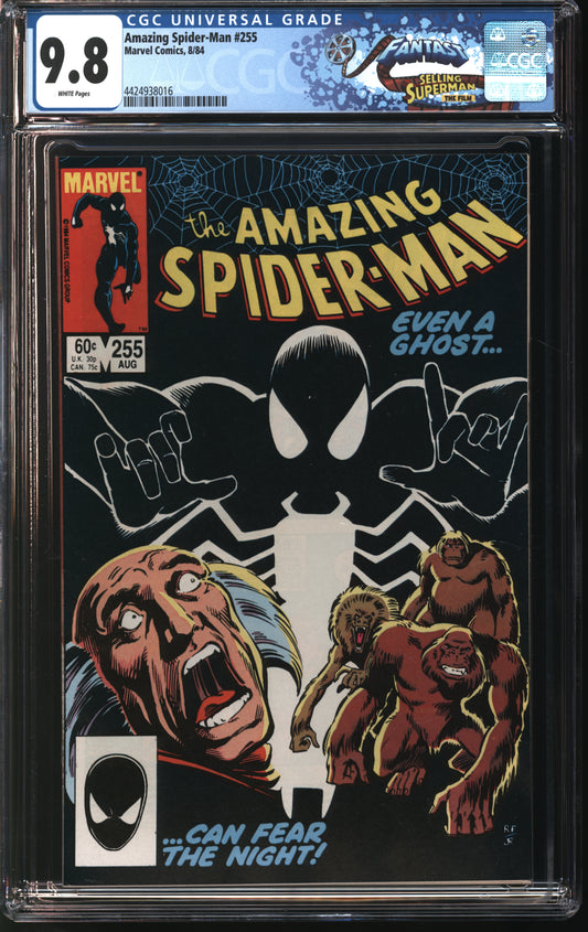 Marvel Comics Amazing Spider-Man 255 8/84 FANTAST CGC 9.8 White Pages