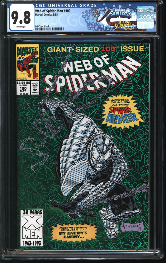 Marvel Comics Web of Spider-Man 100 5/93 FANTAST CGC 9.8 White Pages