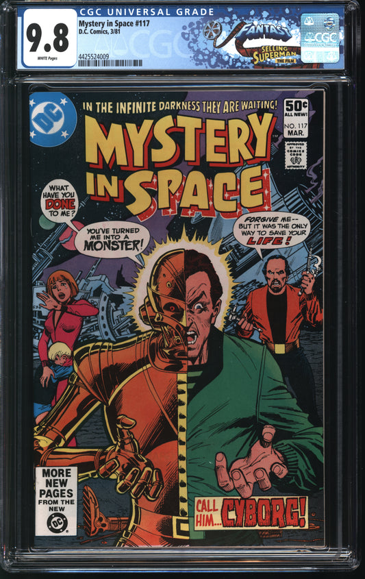 DC Comics Mystery in Space 117 3/81 FANTAST CGC 9.8 White Pages