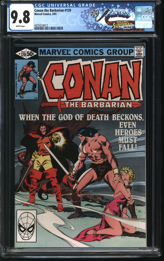 Marvel Comics Conan the Barbarian 120 3/81 FANTAST CGC 9.8 White Pages