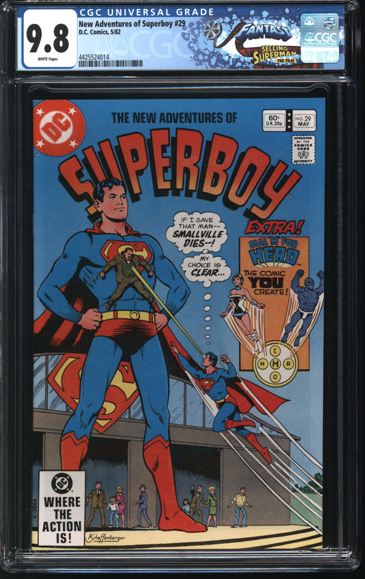 DC Comics The New Adventures of Superboy 29 5/82 FANTAST CGC 9.8 White Pages