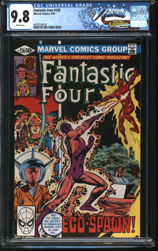 Marvel Comics Fantastic Four 228 3/81 FANTAST CGC 9.8 White Pages