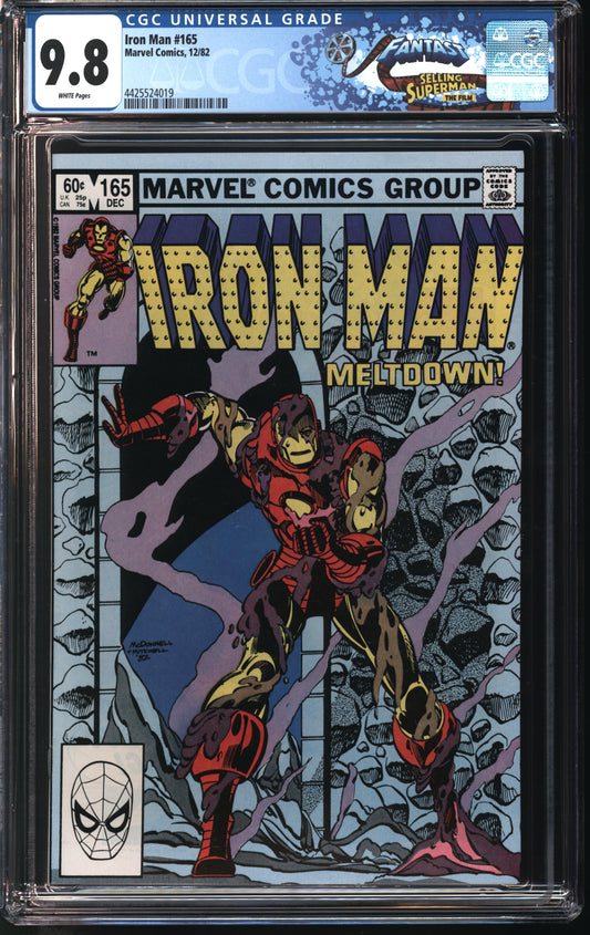 Marvel Comics Iron Man 163 12/82 FANTAST CGC 9.8 White Pages