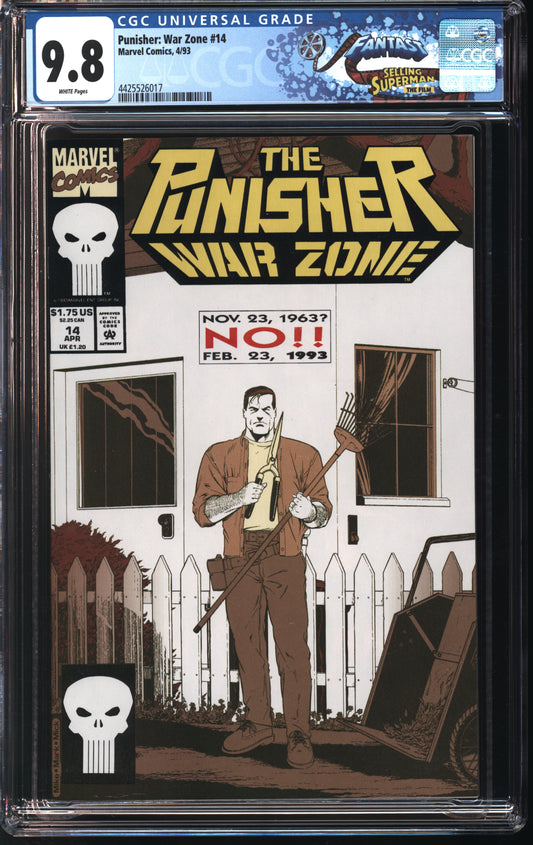 Marvel Comics Punisher: War Zone 14 4/93 FANTAST CGC 9.8 White Pages