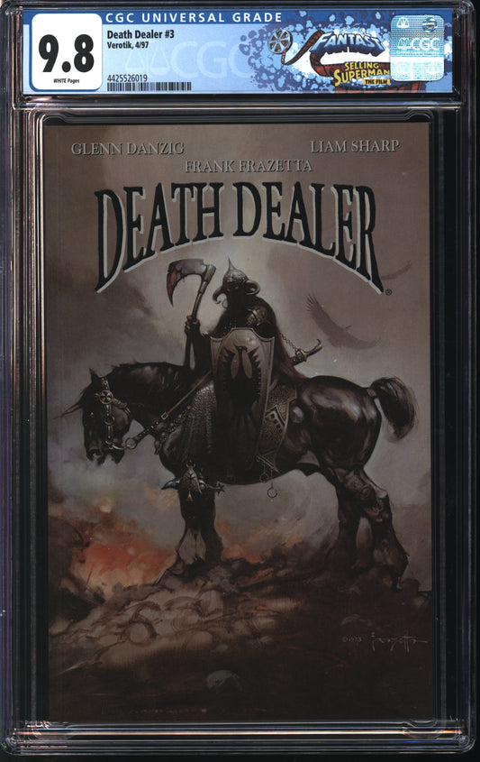 Verotik Death Dealer 3 4/97 FANTAST CGC 9.8 White Pages