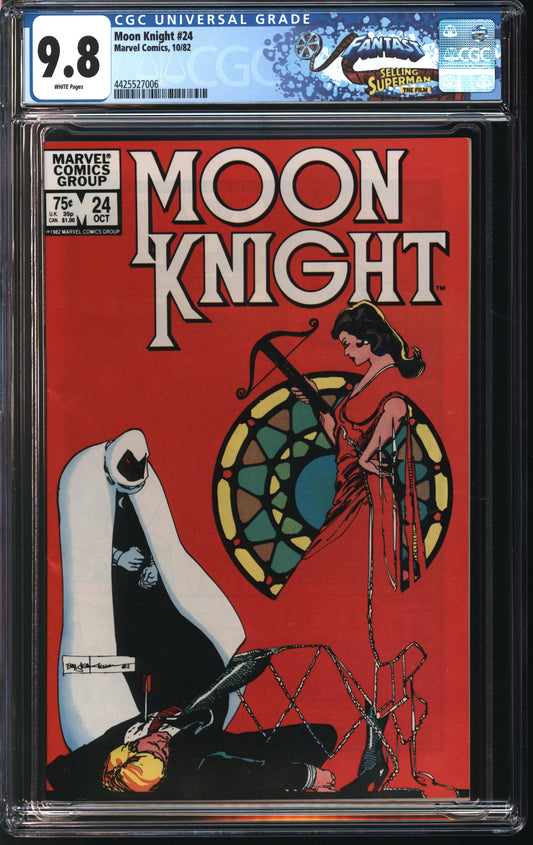 Marvel Comics Moon Knight 24 10/82 FANTAST CGC 9.8 White Pages