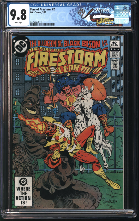 DC Comics Fury of Firestorm 2 7/82 FANTAST CGC 9.8 White pages