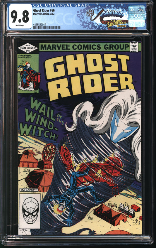 Marvel Comics Ghost Rider 66 3/83 FANTAST CGC 9.8 White Pages