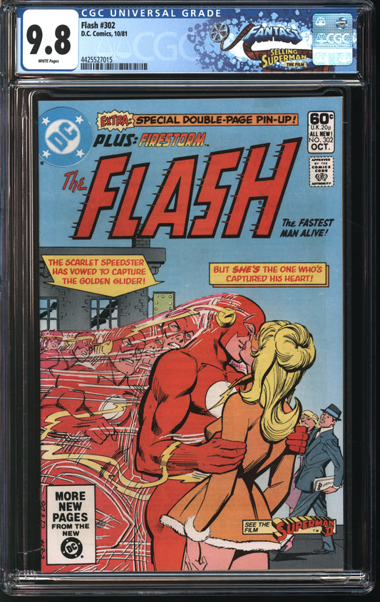 DC Comics Flash 302 10/81 FANTAST CGC 9.8 White Pages