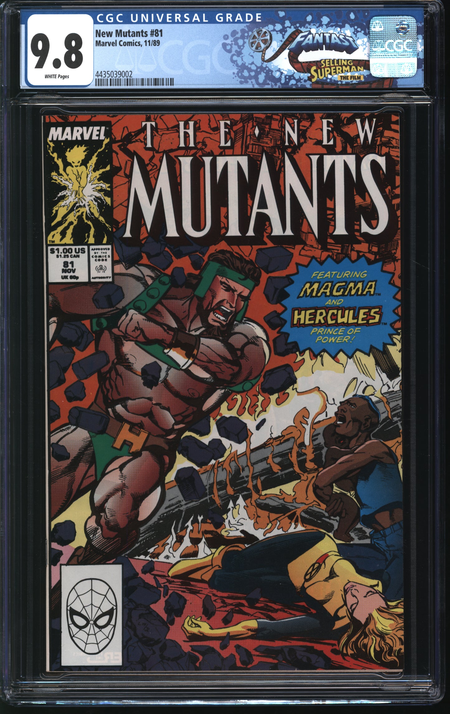 Marvel Comics New Mutants 81 11/89 FANTAST CGC 9.8 White pages